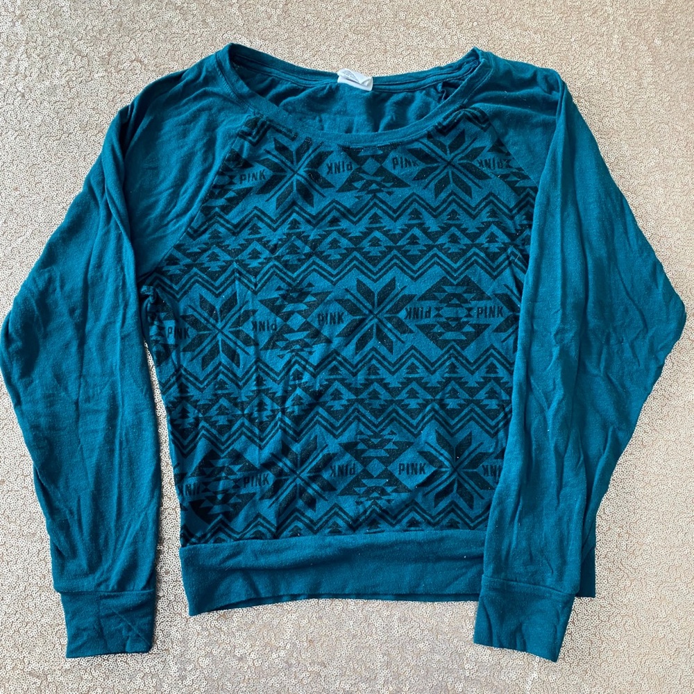 VS Pink Fair Isle Patterned Shirt